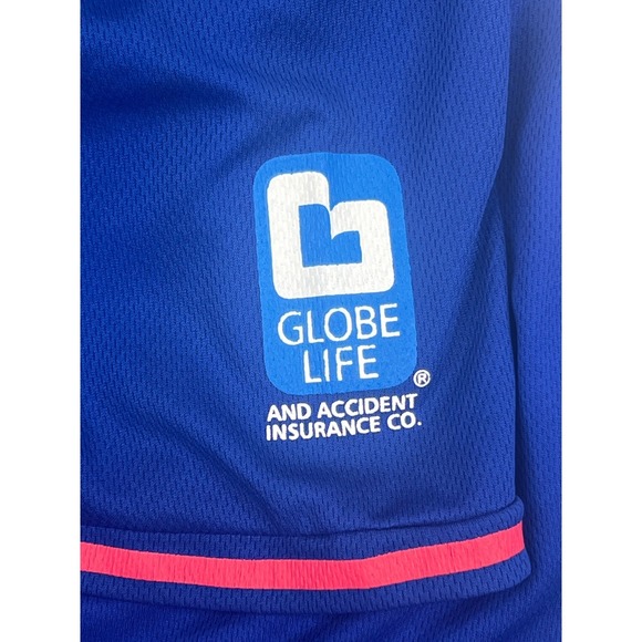 Texas Rangers MLB Baseball Jersey Globe Life Adult Medium Blue Red #1 - Picture 5 of 8